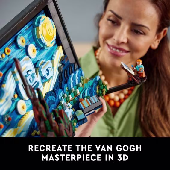 LEGO Ideas Vincent Van Gogh Yıldızlı Gece Yapı Seti