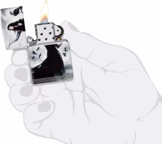 Zippo Efsanevi Çakmak (Zırh Yüksek Cilalı Krom Mjölnir)