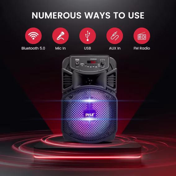 Pyle Taşınabilir Bluetooth PA Hoparlör Sistemi300W