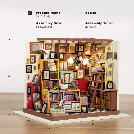 Rolife DIY Minyatür Ev Seti  Sam'in Kitapçısı