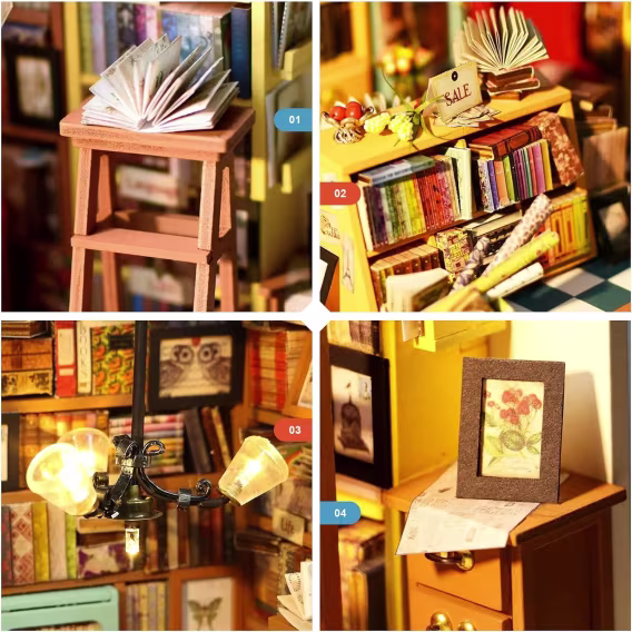 Rolife DIY Minyatür Ev Seti  Sam'in Kitapçısı