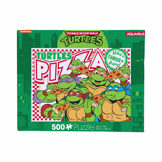 AQUARIUS - Teenage Mutant Ninja Turtles Pizza 500 Parça Yapboz