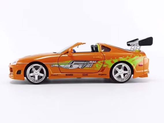 Jada 1:24 Diecast 1995 Toyota Supra  Brian O'Conner Figürü