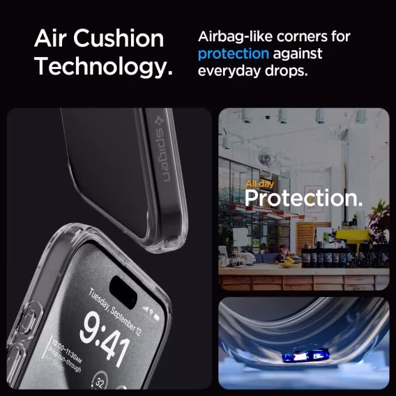 Spigen iPhone 15 Pro Ultra Hibrit Sararma Önleyici Kılıf (2023)