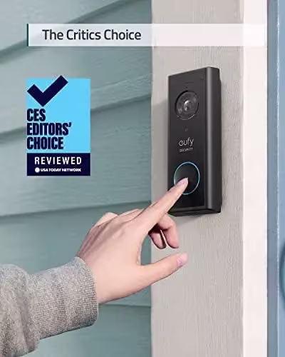 Eufy Security Kablosuz Görüntülü Kapı Zili S220 Eklentisi 2K Çözünürlüklü Video