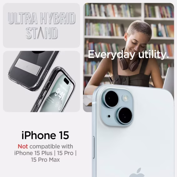 Spigen Manyetik Ultra Hybrid S MagFit iPhone 15 Plus Kılıf 