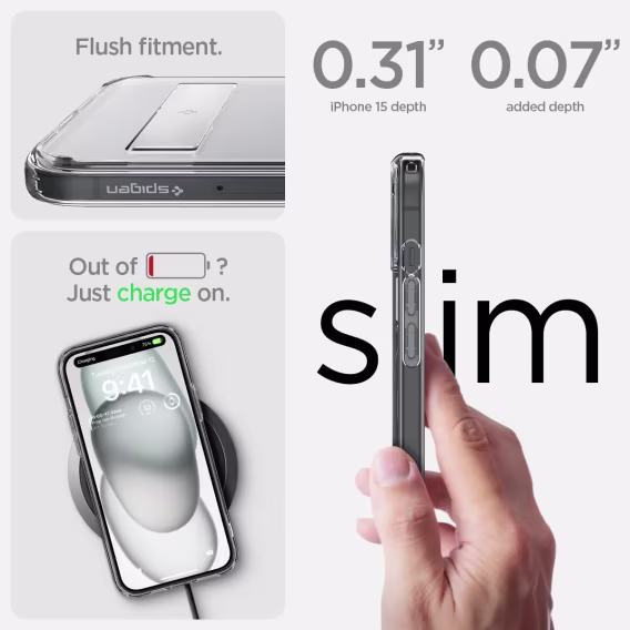 Spigen Manyetik Ultra Hybrid S MagFit iPhone 15 Plus Kılıf 