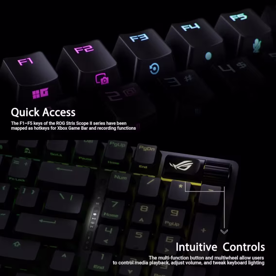 ASUS ROG STRIX SCOPE II 96 Wireless Mekanik Oyuncu Klavyesi