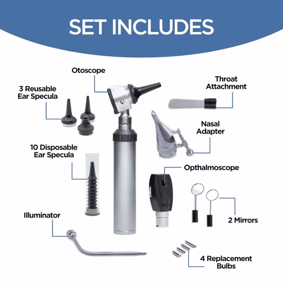 Zyrev Otoskop Oftalmik Tanı Seti