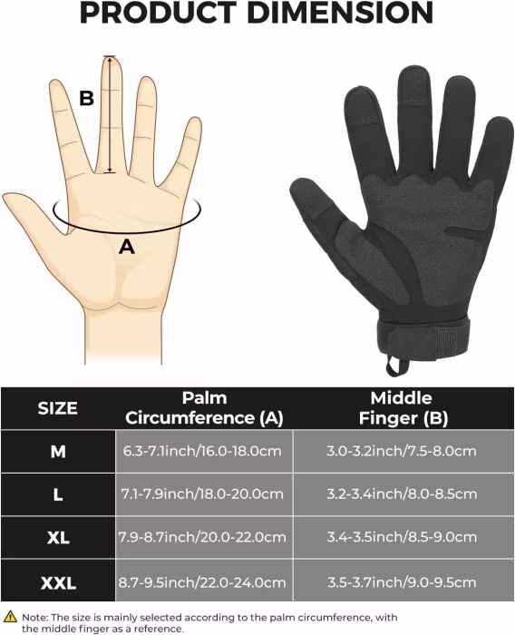 KEMIMOTO Erkek Taktik Airsoft Eldiveni