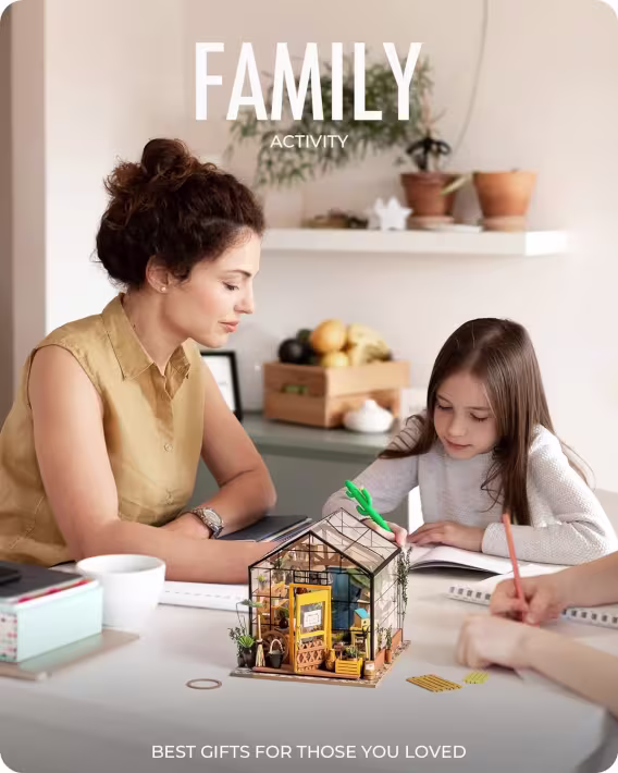 Rolife DIY Minyatür Rahat Mutfak Ev Seti