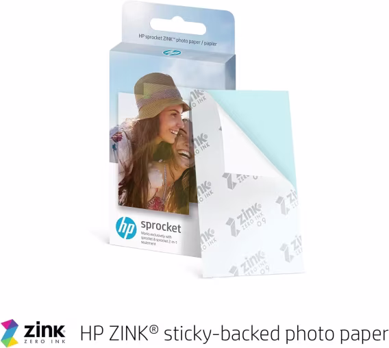 HP Sprocket Taşınabilir 2x3" Anında Fotoğraf Yazıcısı