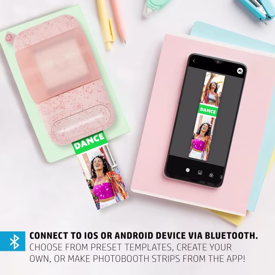 HP Sprocket Panorama Instant Taşınabilir Renkli Etiket ve Fotoğraf Yazıcısı Başlangıç Paketi