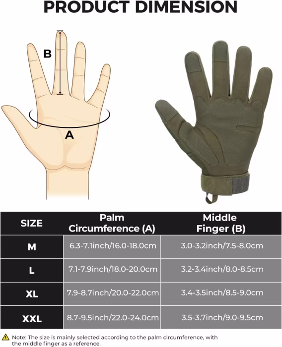 KEMIMOTO Erkek Taktik Airsoft Eldiveni