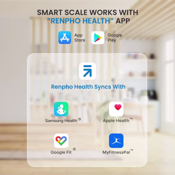 RENPHO Vücut Ağırlığı ve Yağ Yüzdesi için Ölçeği