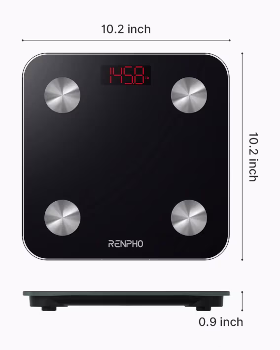 RENPHO Elis 1 USB Şarj Edilebilir Akıllı Vücut Yağ BMI Ölçeği