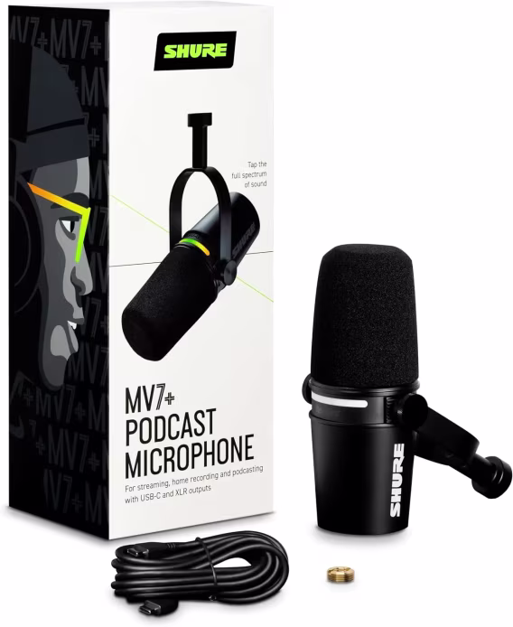 Shure MV7X XLR Pro Kalitesinde Dinamik Mikrofon