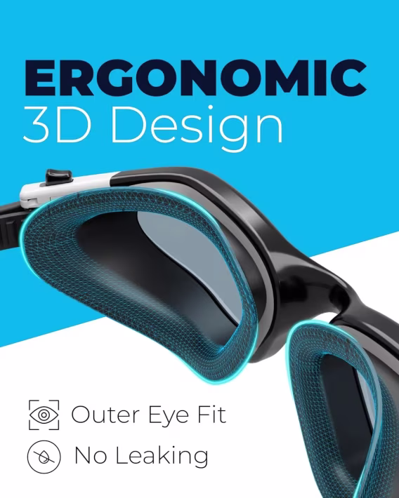 AqtivAqua Geniş Görüşlü Yüzme Gözlüğü