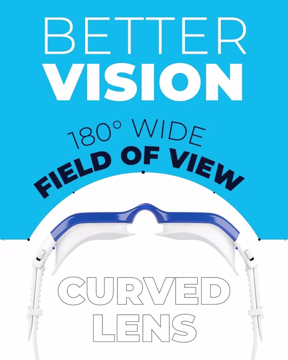 AqtivAqua Geniş Görüşlü Yüzme Gözlüğü