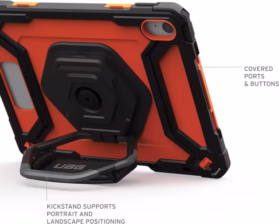 UAG iPad 10.9” 10. Nesil 2022 Ayarlanabilir Standlı Kılıf