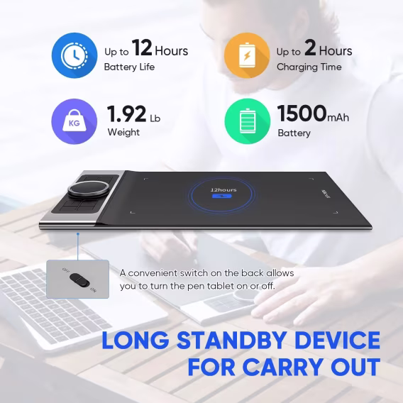 XPPen Deco Pro MW Bluetooth Grafik Tableti
