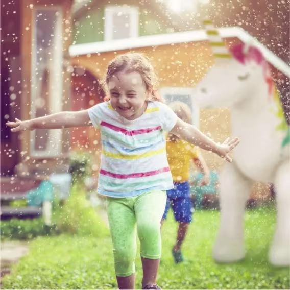 Jasonwell Yağmurlama Şişme Unicorn Su Oyuncak