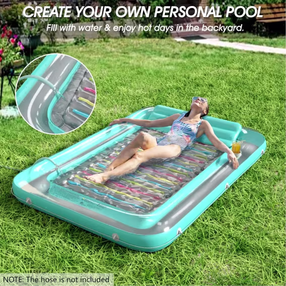 Jasonwell Şişme Bronzlaşma Havuzu Şezlong Şamandıra