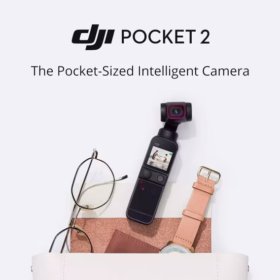 DJI Pocket 2 Creator Combo 3 Eksenli Gimbal Sabitleyici 4K Kamera