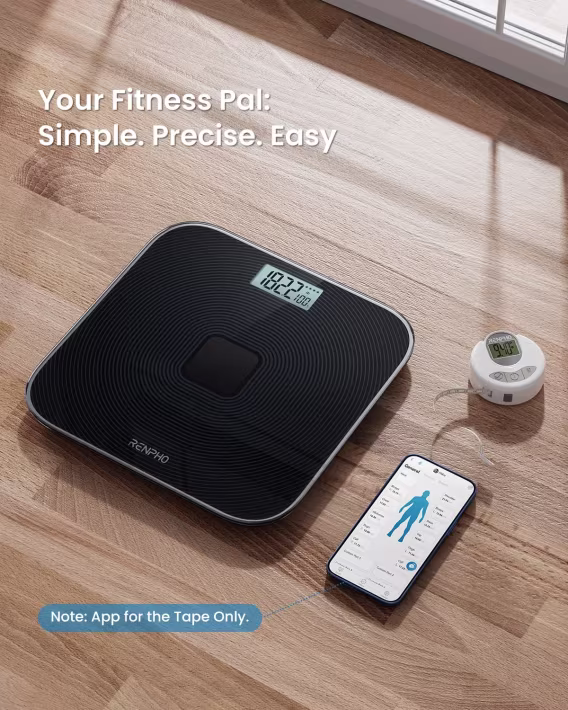 RENPHO Elis 1 USB Şarj Edilebilir Akıllı Vücut Yağ BMI Ölçeği