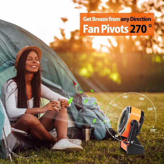 AddAcc 20000mAh Şarj Edilebilir Kamp Fanı