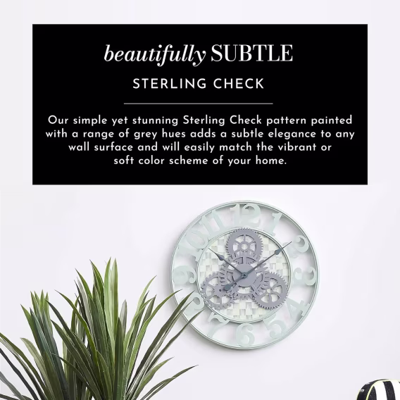 MACKENZIECHILDS Courtly Check Çiftlik Evi Duvar Saati