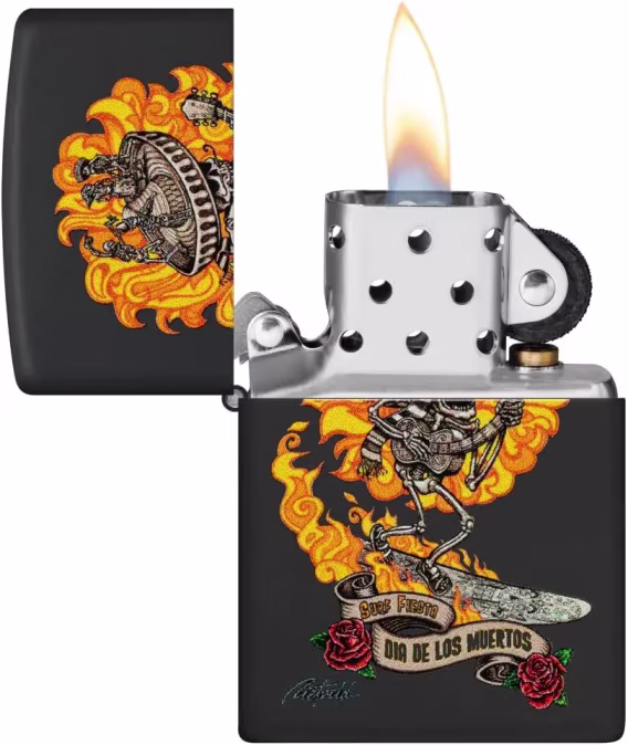 Zippo Çakmak  Armor Parlak Mavi Multicut Kafatası