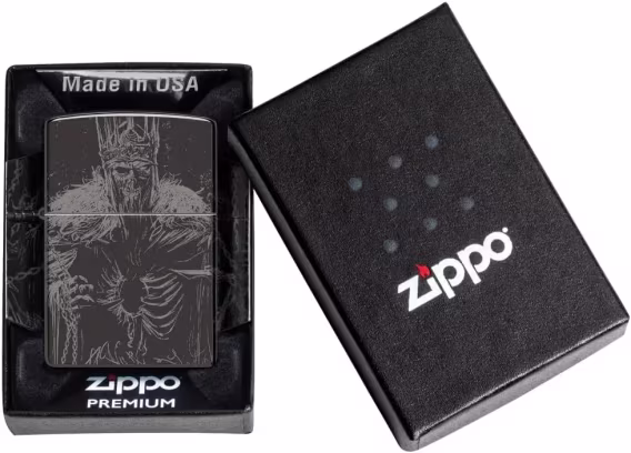 Zippo Çakmak  Şapkalı Çok Renkli Kafatası