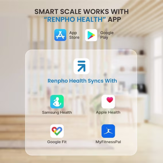 RENPHO Vücut Ağırlığı ve Yağ Yüzdesi için Ölçeği