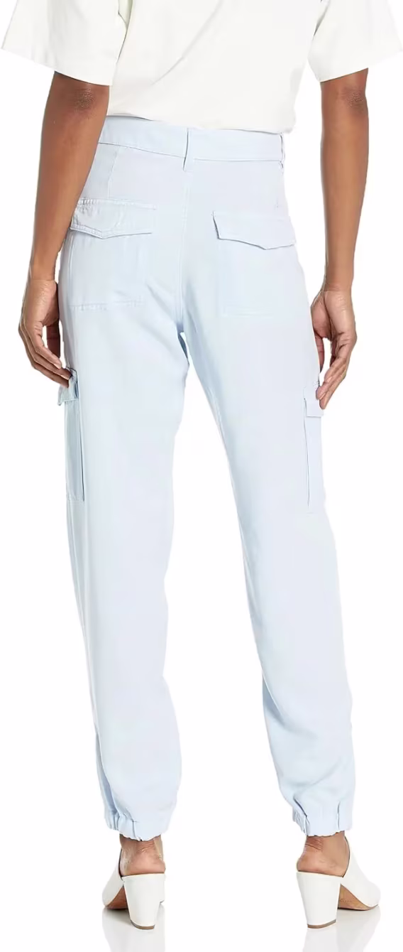 GUESS Kadın Bowie Düz Paça Kargo Chino Pantolon