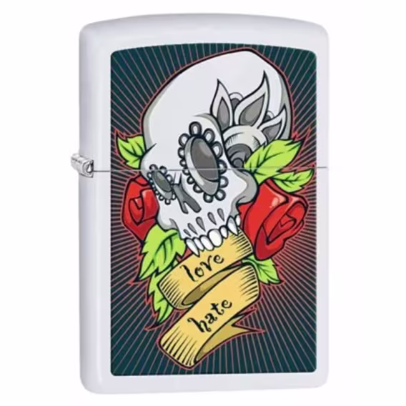 Zippo Çakmak  Parlak Siyah Kukla Telleri