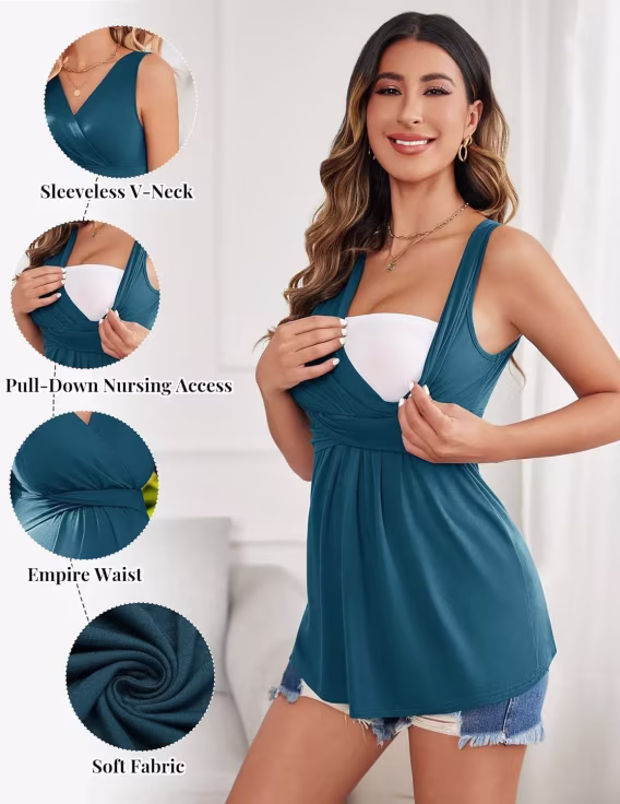 Ekouaer Kadın Hamile Emzirme Üstü