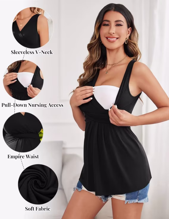 Ekouaer Kadın Hamile Emzirme Üstü