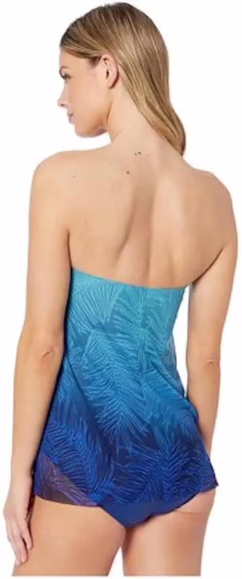 LAUREN RALPH LAUREN Kadın Straplez Tek Parça Mayo (S)