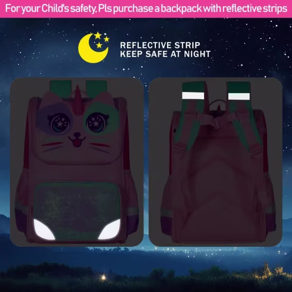 UFNDC Unicorn Kız Çocuk Sırt Çantası 3'lü