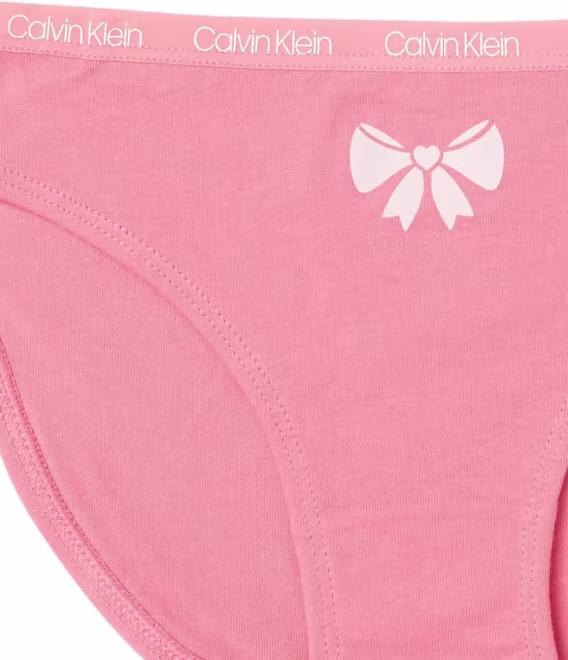 Calvin Klein Kız Çocuk İç Giyim Pamuklu Bikini Külot