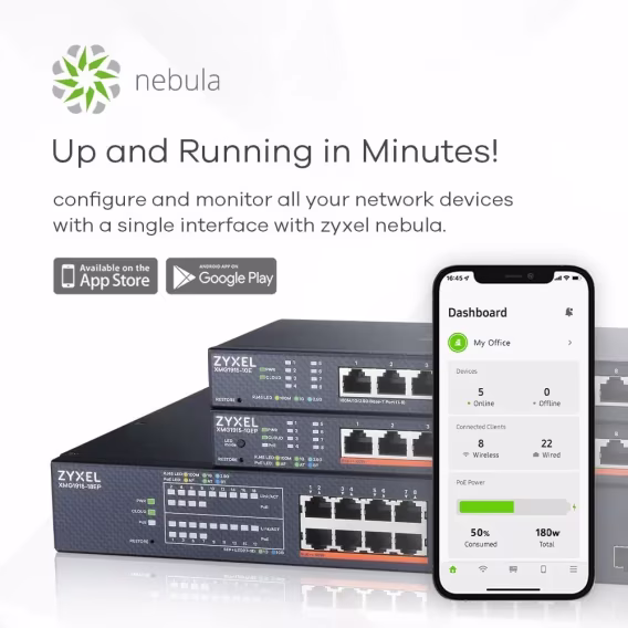 ZYXEL 24 Port Gigabit Ethernet Akıllı Switch (GS190024)