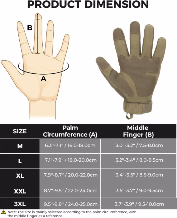 KEMIMOTO Erkek Taktik Airsoft Eldiveni
