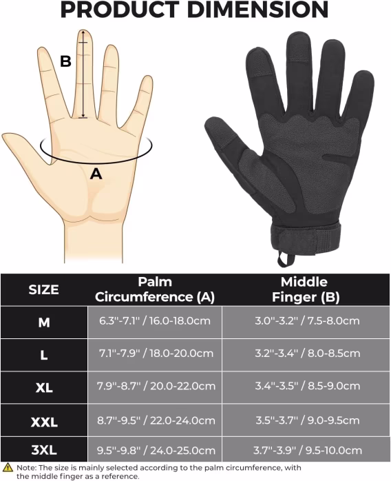 KEMIMOTO Erkek Taktik Airsoft Eldiveni