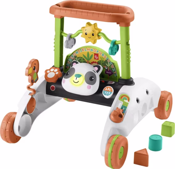 FisherPrice Bebek ve Küçük Çocuk Oyuncak 2 Taraflı Sabit Hızlı Panda Yürüteç