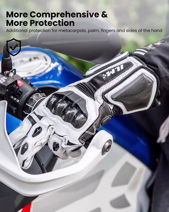 ILM ModelGRC01 Deri Dokunmatik Motosiklet Eldiveni