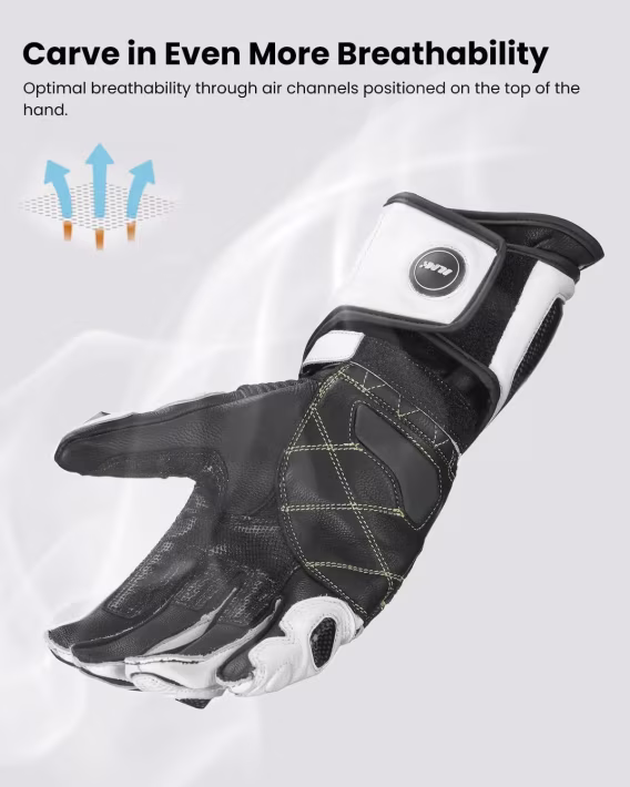 ILM ModelGRC01 Deri Dokunmatik Motosiklet Eldiveni