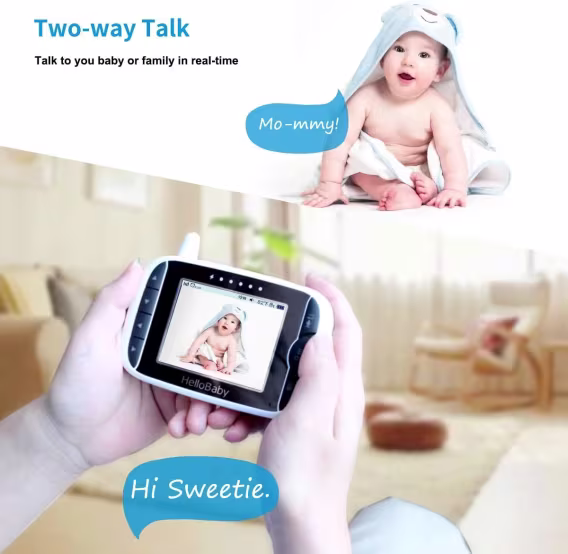 HelloBaby Videolu Uzaktan Kameralı Bebek Monitörü HB65 3.2