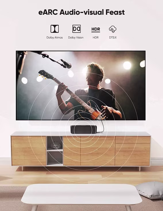 Highwings 8K İnce HDMI Kablosu 2.1  2'li Paket