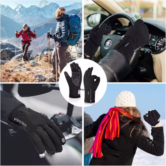 krosa 10℉ Su Geçirmez Soğuk Hava Eldiveni